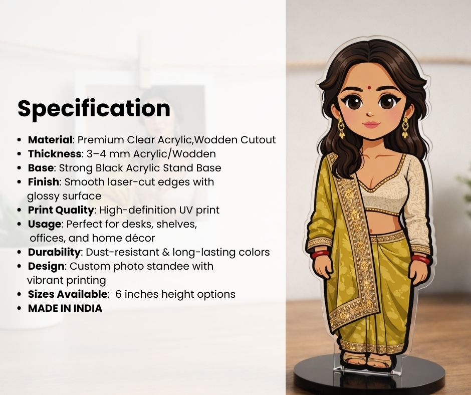 Custom Miniature Standee - Solo | Pet | Family