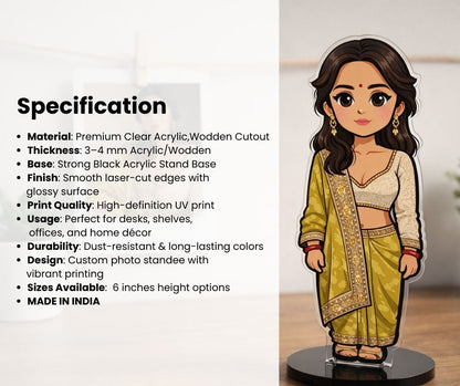 Custom Miniature Standee - Solo | Pet | Family