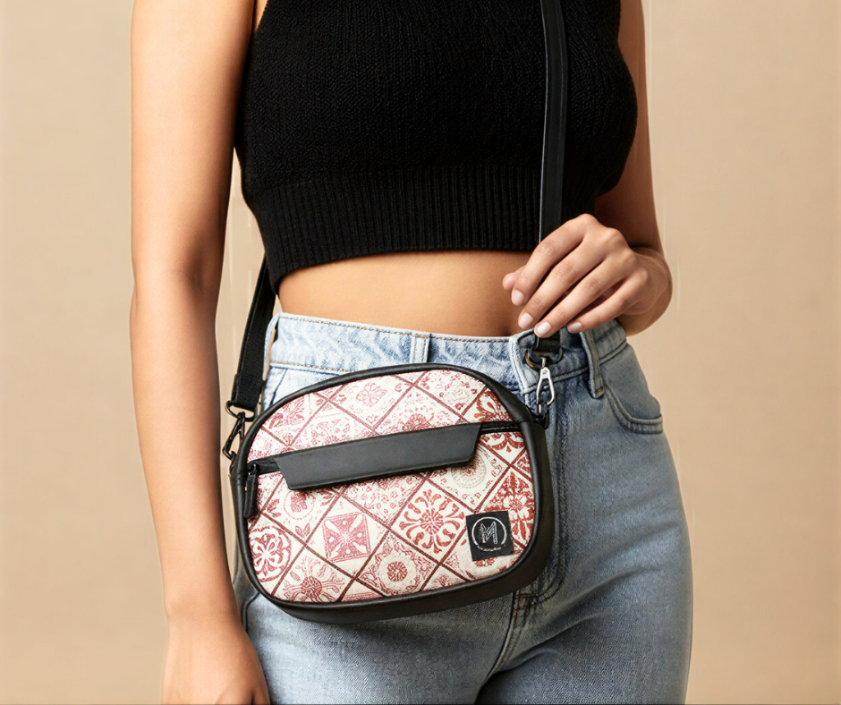 Rosé Mosaic Sling Bag