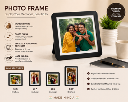 Premium Wooden Photo Frame
