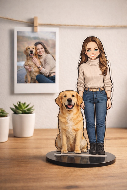 Custom Miniature Standee - Solo | Pet | Family